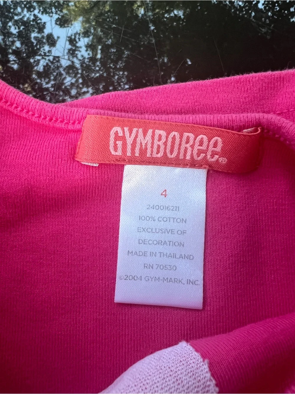VTG Y2K Gymboree Girls Size 4 2pc Pink Top & Plaid Seersucker Pants Set Lollipop
